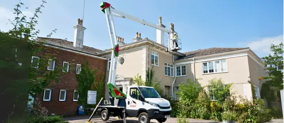 Gutter cleaning a commercial property in Tower Hamlets